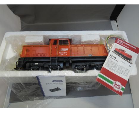 An LGB G scale diesel locomotive, with instruction booklets and in original box 21510