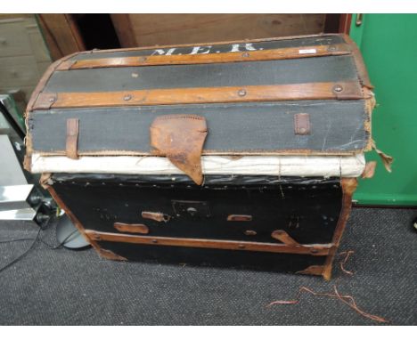 A vintage cabin trunk