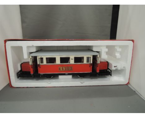 An LGB G scale rail bus locomotive ENID, 2066, boxed