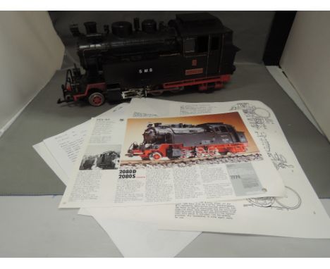 An LGB G scale kit built 2-6-2 locomotive, Boromir 2080, with instructions, no box 