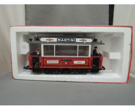 An LGB G scale tram/trolley, Bellevue Zoo, Henriettia 3600, boxed