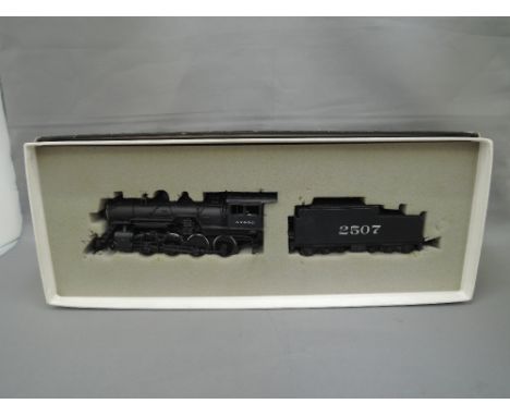 A Hallmark models (Korea) HO scale AT & SF 2-8-0 loco and tender No 2507, in original box