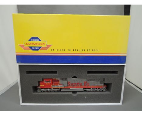 A Genesis HO Scale plastic Santa Fe diesel locomotive, 226, boxed