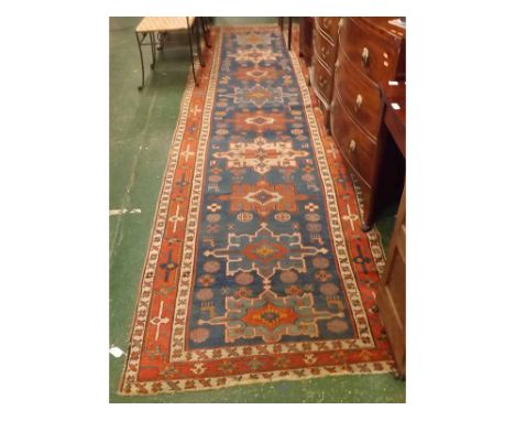 20th century Turkish floor runner carpet, 170" long  