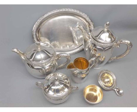 Composite European silver plated tea/coffee service 