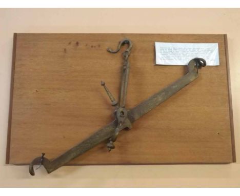 Vintage mill door frame balance 