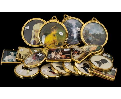 Collection of Miniature World of Peter Bates Pictures to include Flatford Mill No 60; Portrait of a Young Girl; the Cornfield