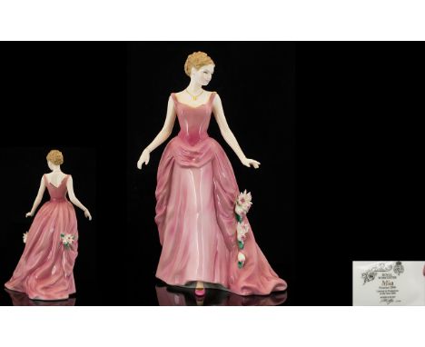 Royal Worcester Ltd Issue and Hand Painted Porcelain Annual Premiere Figurine for 2006 Only - ' Premiere Figurine 2006 Mia ' 