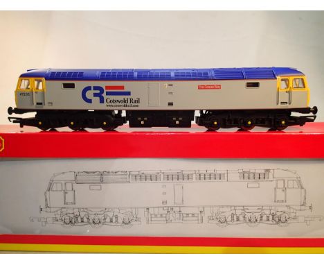 OO scale Hornby R2479A, class 47, The Fosse Way, 47200, Cotswold Rail livery, near mint, storage wear to box. UK P&amp;P Grou