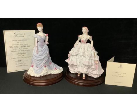 A Royal Worcester figure, Royal Debut, for Compton &amp; Woodhouse, limited edition 360/12,500, CW159, 20.5cm, printed marks,