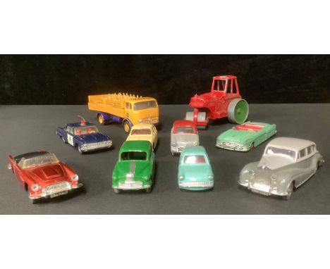 Toys &amp; Juvenalia - a collection of unboxed die-cast models, mostly Dinky Toys including 132 Packard; other models includi