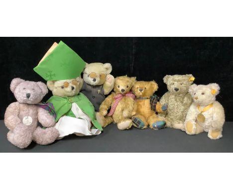 Toys &amp; Juvenalia - a collection of teddy bears, various manufacturers including Steiff (Germany), Bruins, Past Times etc 