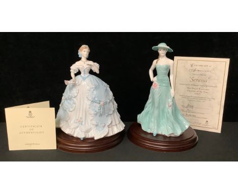 A Royal Worcester figure, The First Quadrille, for Compton &amp; Woodhouse, limited edition 8,254/12,500, 20.5cm, printed mar