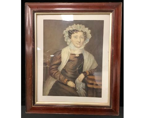 English School  Portrait of a Victorian Lady  unsigned, watercolour 