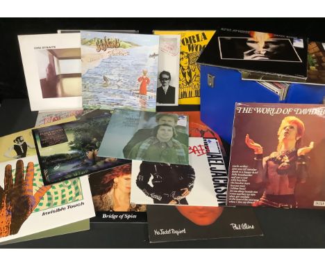 Records - various, including, Dire Straits, Fleetwood Mac, Genesis and Phil Collins, Jethro Tull, David Bowie, Simple Minds, 