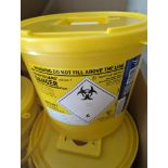 80 x Hazardous Clinical Waste Yellow Bins