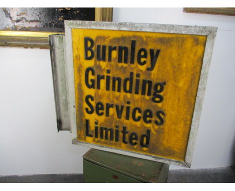 Large vintage shop sign, H64 x L74 x W18cms. 