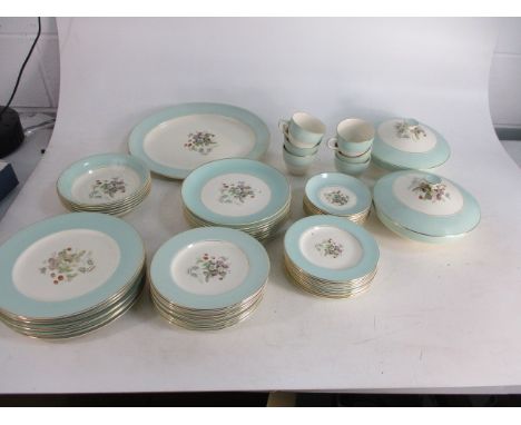 Vintage Crown Ducal ""Strawberry fair"" part dinner service. 