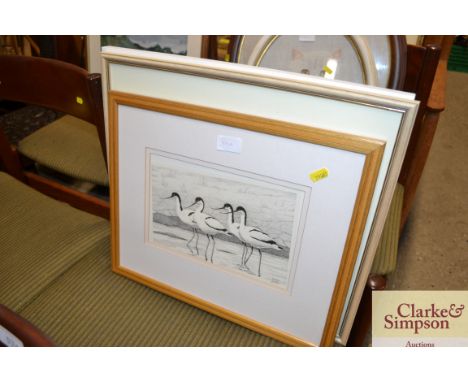 Judy Mattin, pencil signed print "High Tide, Ramsholt"; Judy Mattin, pencil signed limited edition print "Misty Morning, Wood