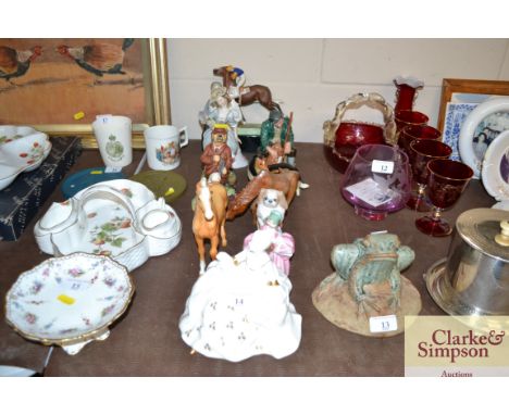 A quantity of A.F. figures to include Royal Doulton, Royal Worcester, Copenhagen etc.