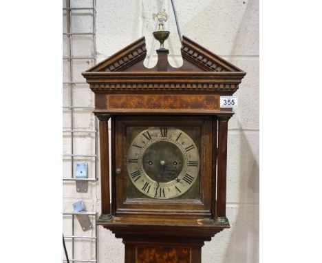 Samuel Macham / Matcham of London William and Mary period crossbanded oak and birds-eye-walnut inlaid eight-day longcase cloc