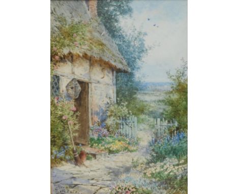 Theresa Sylvester Stannard (1898-1947)Cottage Garden, near Granny's Gatesigned, titled, 25cm x 17.5cm 