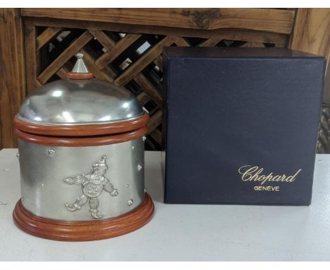 A Chopard Royal Selangor pewter and wood happy clown jewellery/watch box, boxedLocation:If there is no condition report shown