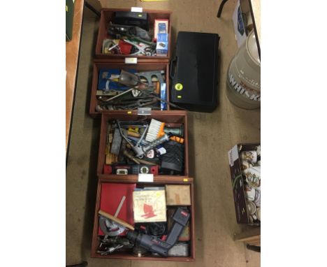 Four boxes of tools