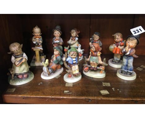 Ten various Hummel figures