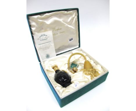 Fabergé Grace de Monaco Perfume Atomiser, in a handcrafted flacon and stopper by Compeignie des Crystalleries de St Louis, wi