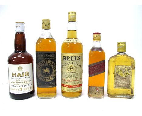 Whisky - John Haig &amp; Co. Blended Scotch Whisky, 26 2/3 Fl. Ozs., 70d Proof; Highland Prince Extra Special Scotch Whiskies