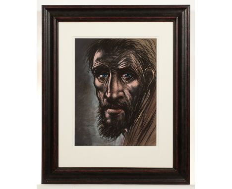  * PETER HOWSON OBE, STUDY FOR SAINT ANDREW pastel on paper, signed and dated `06, further signed, dated and titled verso 60c