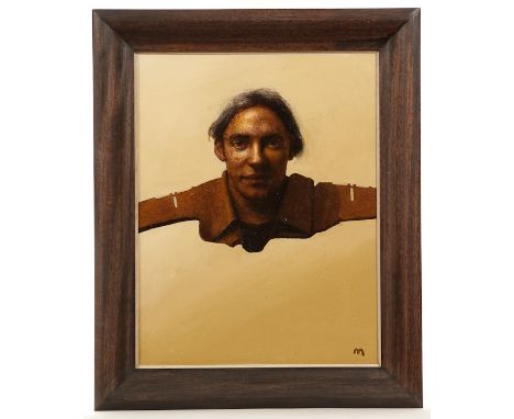  * CRAIG MULHOLLAND, PORTRAIT OF NEIL MULHOLLAND oil on canvas, signed 44cm x 34cm Framed and under glass Label verso: Duncan