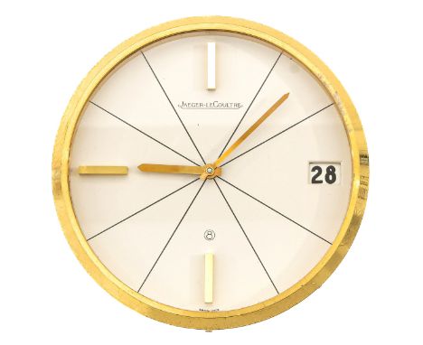 Jaeger LeCoultre, with date, 8 days, ca. 1950, diameter 9 cm.
