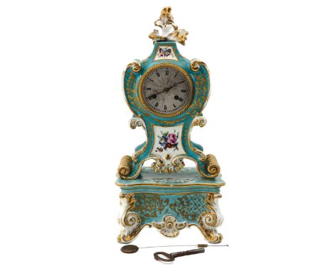 with console, Paris, 1st half 19th century, clockwork with pendulum on rope, height 32 cm.