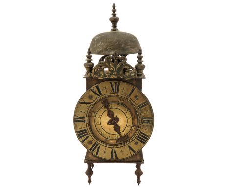 with alarm clock, probably French or Italian, late 17th century, height 31 cm.