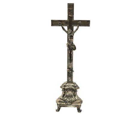 silver, 19th century, on tripod, height 42 cm.