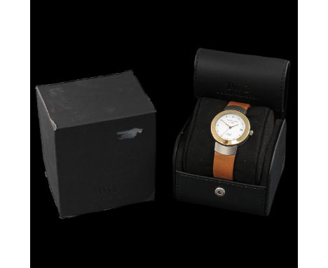 brand IWC, Porsche Design, 2000, on leather strap, case diameter 34 mm. in original box