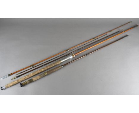Angling Equipment, a vintage Hardy's " The No 2 L R H Spinning rod", hexagonal cane, 2 Pce , 9'.6"  bridge eyes,# 96534  lock