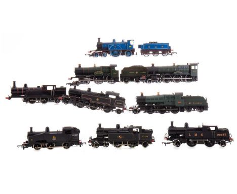 MODEL RAILWAY,ten locomotives, including Lima, Airfix and Hornby, three with tenders