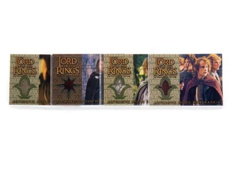 THE LORD OF THE RINGS TOPPS MOVIE TRADING CARD GAME,eight Authentic Movie Memorabilia costume material cards for Boromir's Cl