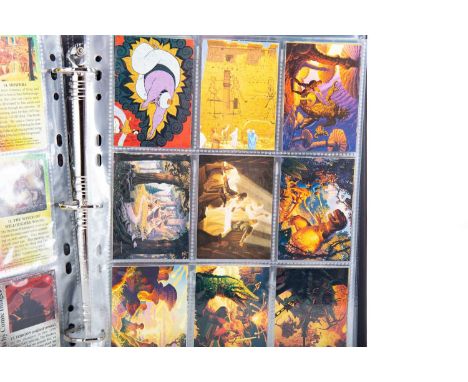 THE BROTHERS HILDEBRANDT COLLECTOR CARDS,#1-89 including The Lord of the Rings examples, along with four signed examples, two