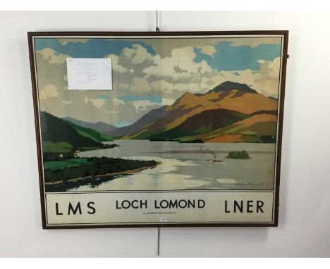 ORIGINAL LMS LOCH LOMOND RAILWAY POSTER,after Norman Wilkinson, E.R.O. 53351, printed by S. C. Allen &amp; Co Ltd London, 95 