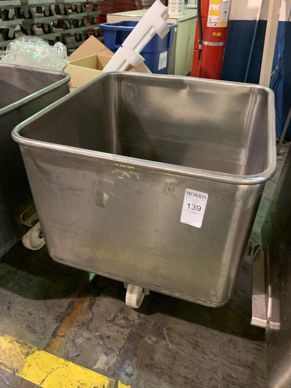 Meat tub, stainless steel
