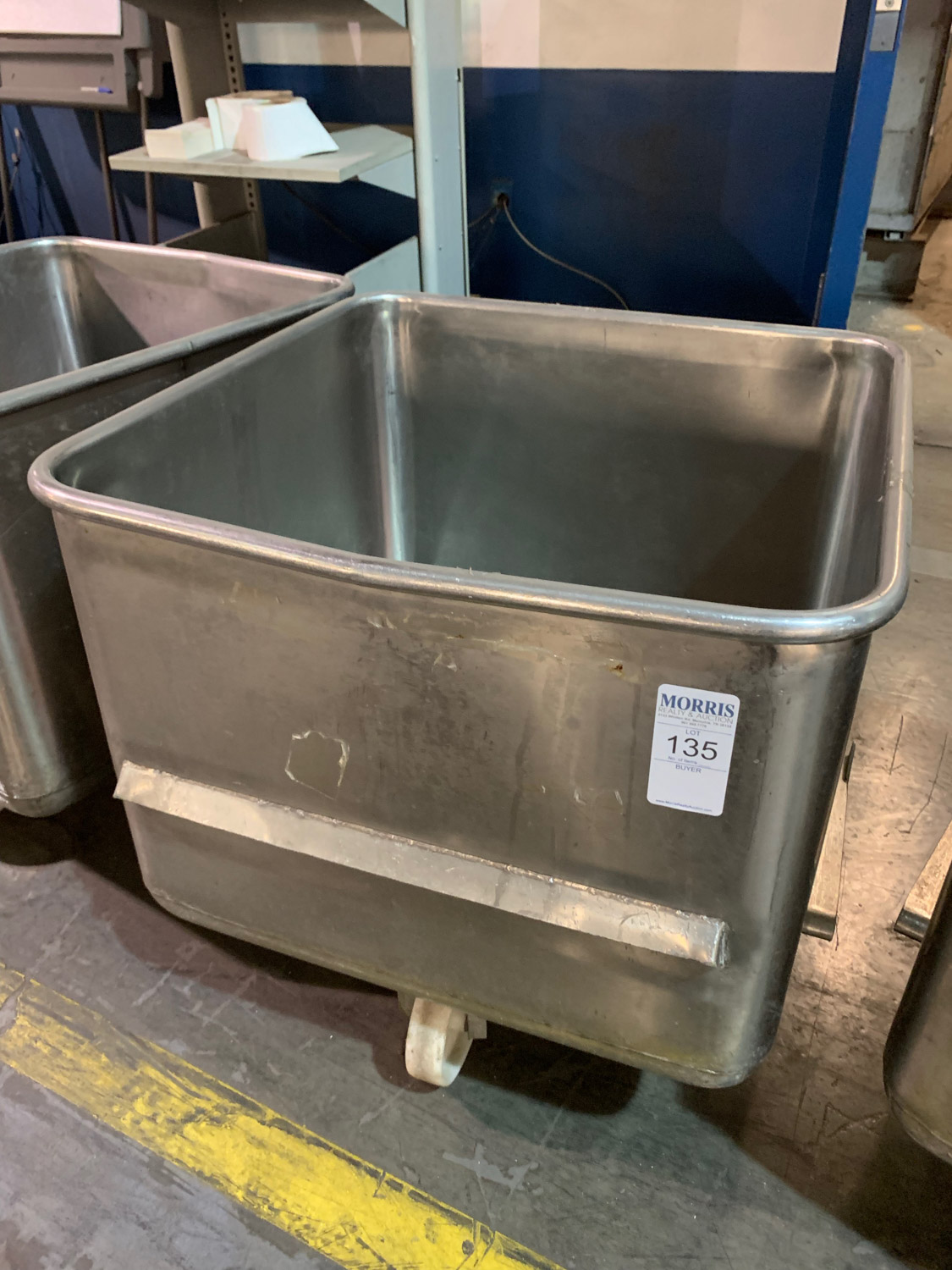Meat tub, stainless steel