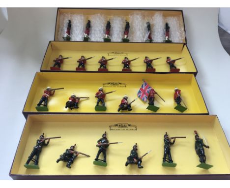 A collection of 4 boxed sets toy soldiers by Britain comprising..8833 127th Baluch light infantry..8801 Essex regiment..8808 