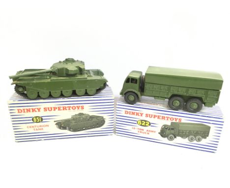 A Boxed Dinky Supertoys Centurion Tank #651 and. 10-Ton Army Truck #622.
