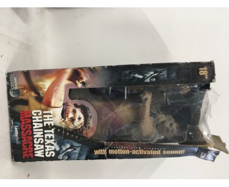 Boxed Texas Chainsaw Action figure. 18&rdquo; Leatherface. NO RESERVE