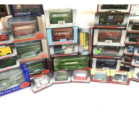 A Box Containing Exclusive First Edition Buses. Corgi Trackside etc. No Reserve.