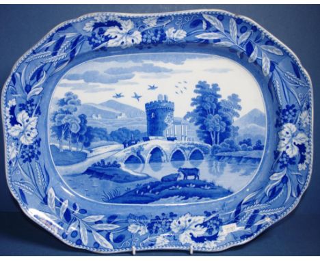 Spode 'Tower' pattern platter Impressed SPODE mark to base. L42cms approx.